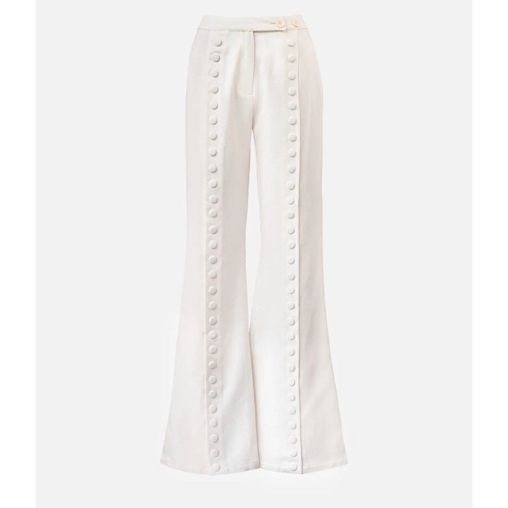 Yellow The Label Fabio Linen Snap Trousers - Picture 2 of 12